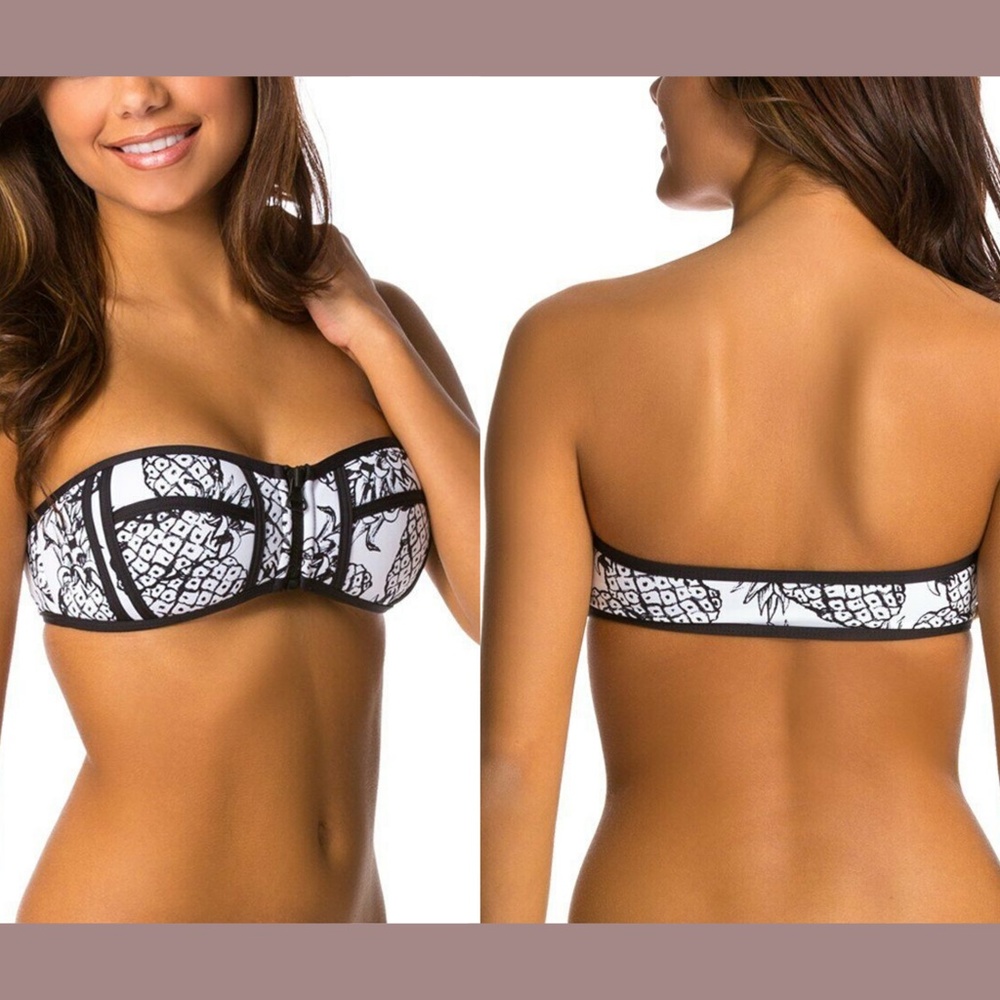 NEW Tavik Pina Colada Cleo Bandeau Bikini Top XS
